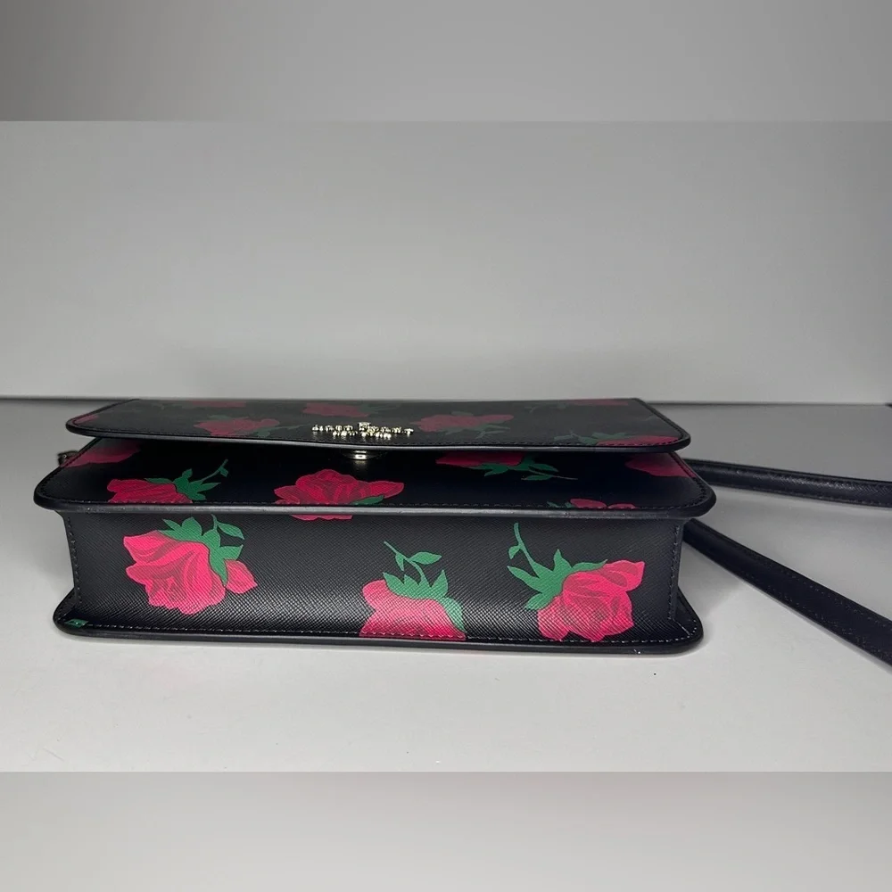 Kate Spade Crossbody Madison Rose Toss Print, NWT